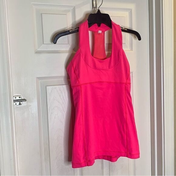 Lululemon Scoop Neck Tank in Hot Pink Size 6 - Picture 3 of 8